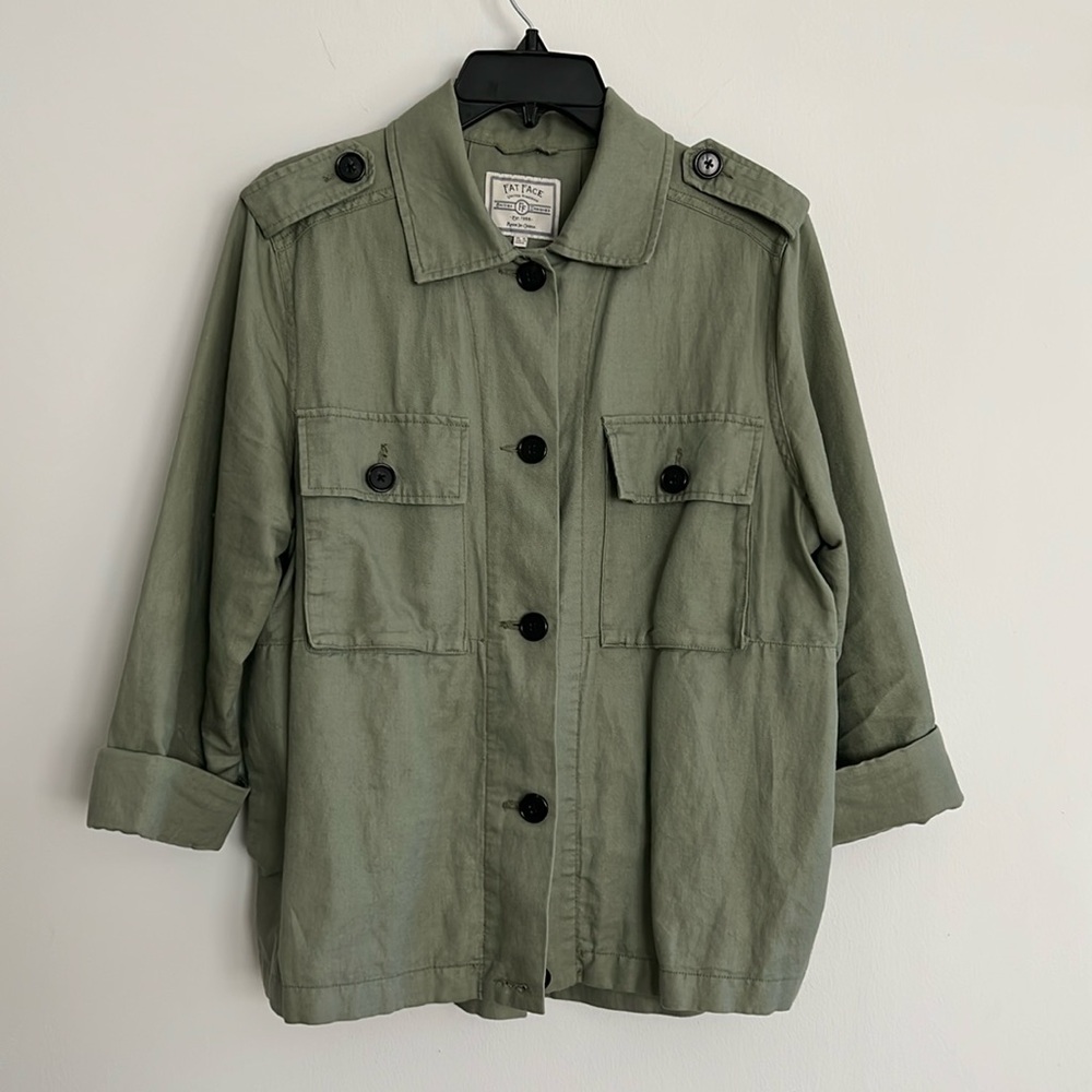 Fat Face Military Style Shirt Jacket